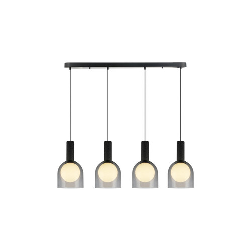Artcraft - SC13384BK - Four Light Island Pendant - Juna - Black