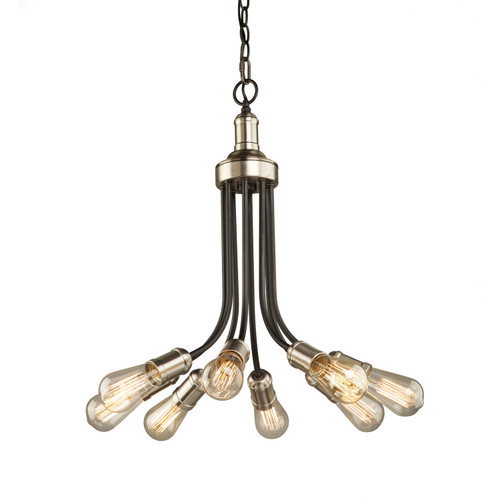 Artcraft - AC11298BN - Eight Light Chandelier - Barclay Street - Brushed Nickel