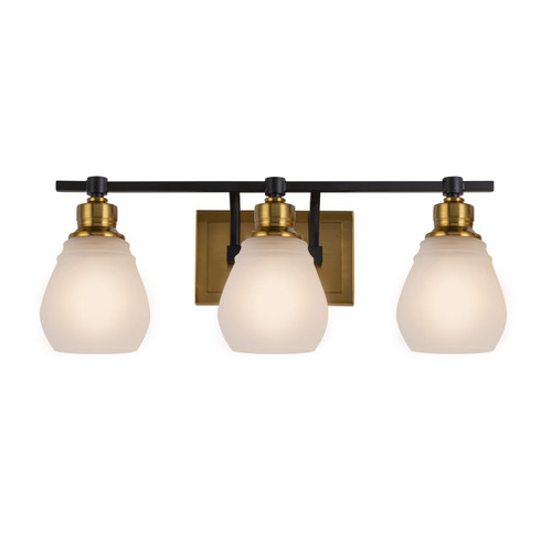 Artcraft - AC11683BB - Three Light Bathroom Vanity - Nelson - Brass & Black