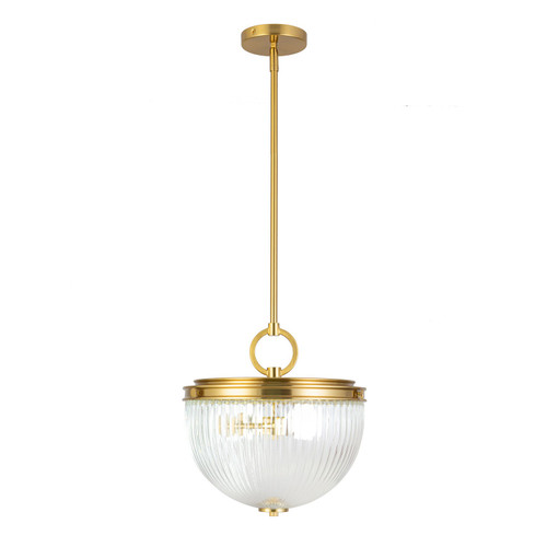 Artcraft - AC12025BR - Two Light Pendant - Myla - Vintage Brass