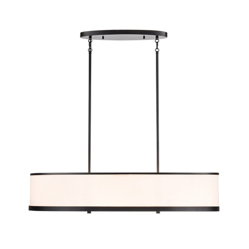 Artcraft - AC12164BK - Eight Light Island Pendant - High Street - Black