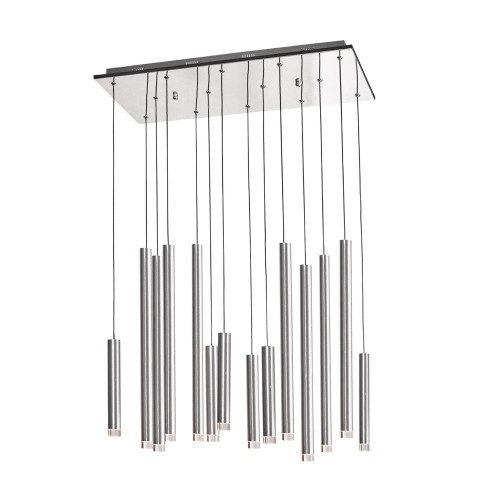 Artcraft - AC7099SA - LED Island Pendant - Galiano - Satin Aluminum