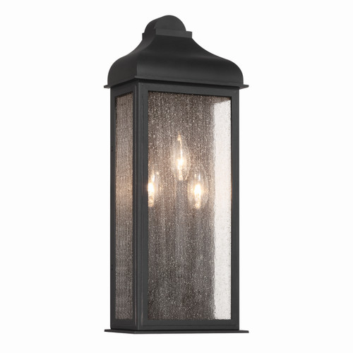 Artcraft - AC8187BK - Three Light Outdoor Wall Sconce - Madrid - Black
