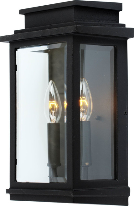 Artcraft - AC8391BK - Two Light Outdoor Wall Mount - Freemont - Black