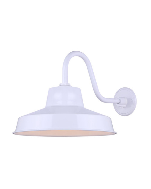 Canarm - BL14WACWH - One Light Outdoor Lantern - Barn Light - White