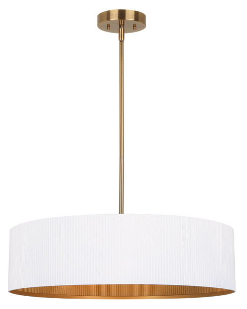Canarm - ICH1119A03WHG22 - Three Light Chandelier - Rexton - Matte White And Gold