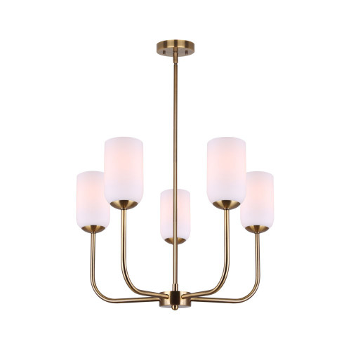 Canarm - ICH1130A05GD - Five Light Chandelier - Novalee - Gold