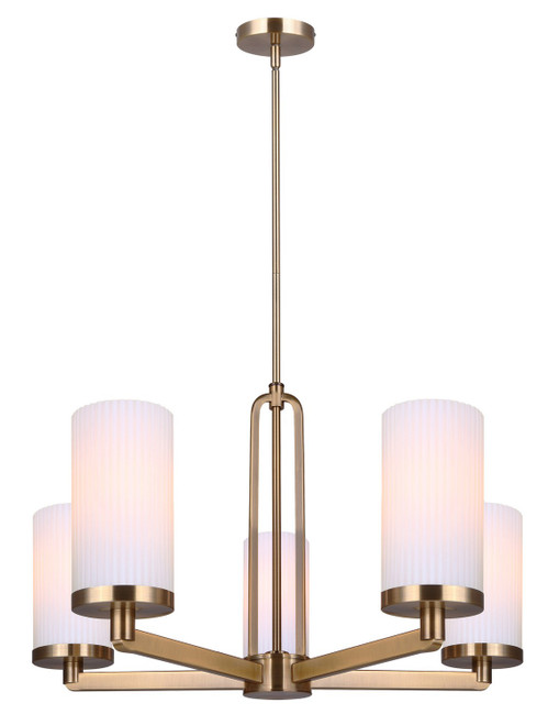 Canarm - ICH1165A05GD - Five Light Chandelier - Kinslea - Gold