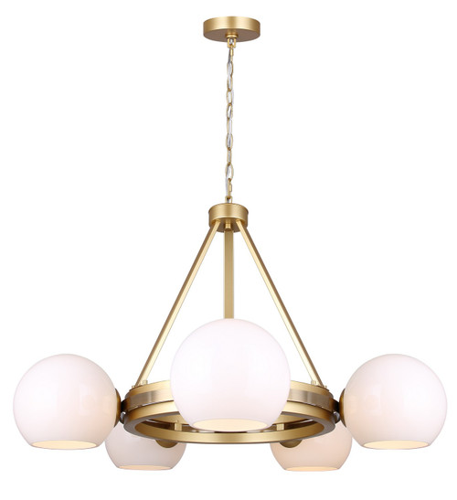 Canarm - ICH1169A05GDP9 - Five Light Chandelier - Monroe - Gold