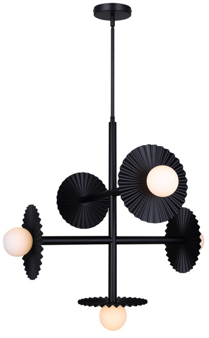 Canarm - ICH1210A05BK9 - Five Light Chandelier - Payton - Matte Black