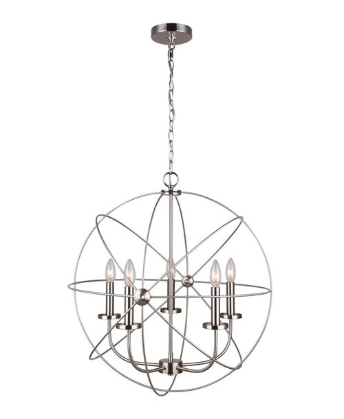 Canarm - ICH282B05BN25 - Five Light Chandelier - Sumerside - Brushed Nickel