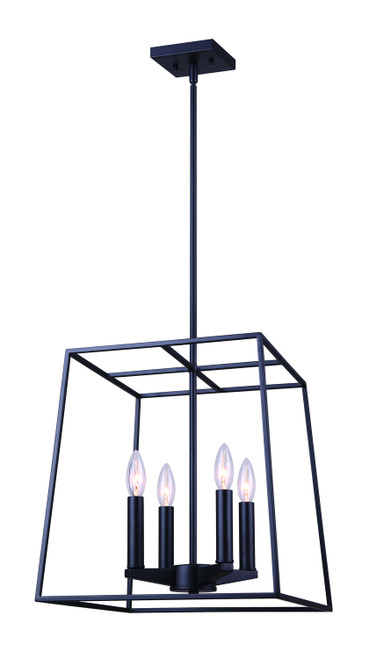 Canarm - ICH763A04BK14 - Four Light Chandelier - Wexford - Black