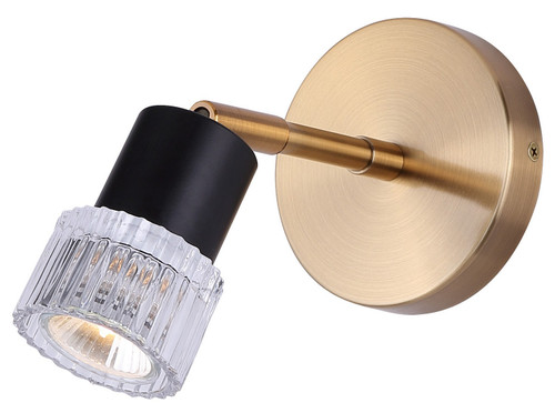 Canarm - ICW1161A01BKG10 - One Light Track Lighting - Elsee - Black/Gold