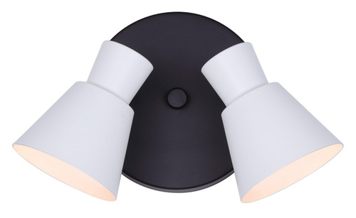 Canarm - ICW1163A02BW10 - Two Light Track Lighting - Radley - Black/White