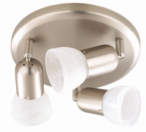 Canarm - ICW9351 - Three Light Track Lighting - Jasper - Brushed Pewter