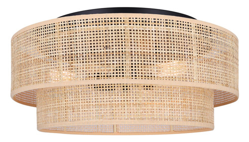 Canarm - IFM1149A19NBK - Three Light Flush Mount - Bellamy - Black