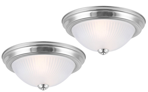 Canarm - IFM21151T - One Light Flush Mount - Ifm211T Bpt Twin Pack - Brushed Pewter