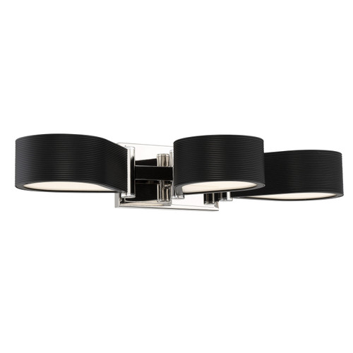 George Kovacs - P5343-572-L - LED Bath - Side Step - Polished Nickel And Coal
