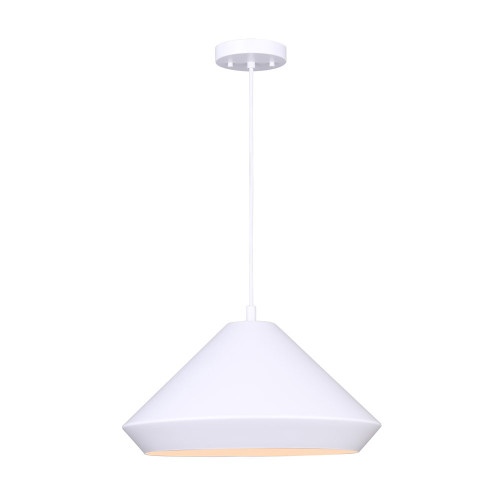 Canarm - IPL1020A16WH - One Light Pendant - Byck - Matte White