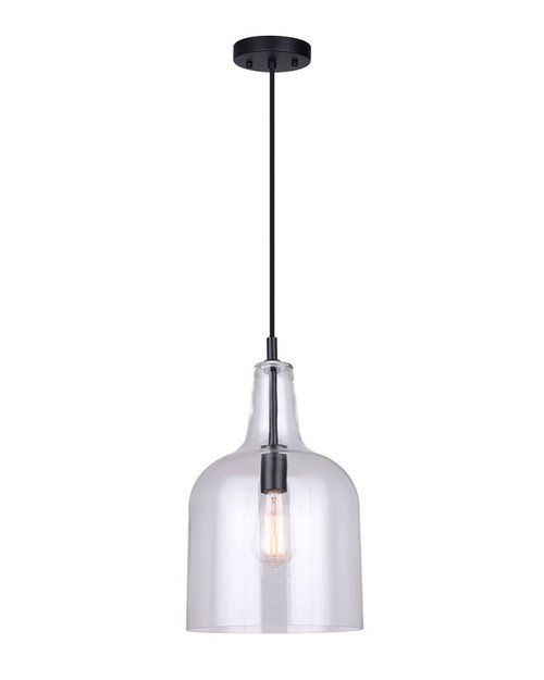 Canarm - IPL1059A01BK10 - One Light Pendant - Keeva - Matte Black