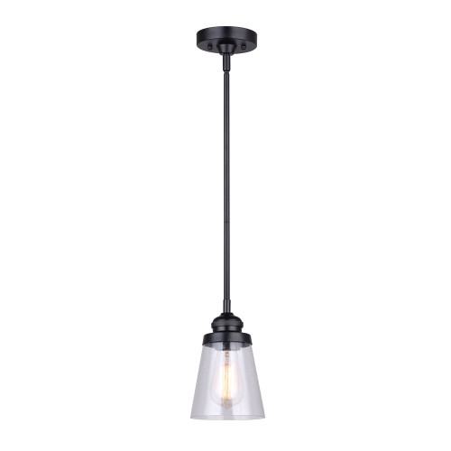 Canarm - IPL1097A01BK - One Light Pendant - Declan - Matte Black
