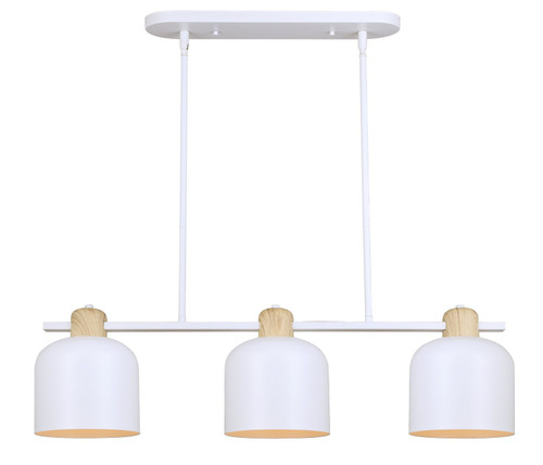 Canarm - IPL1152A03WHW - Three Light Pendant - Caleb - White