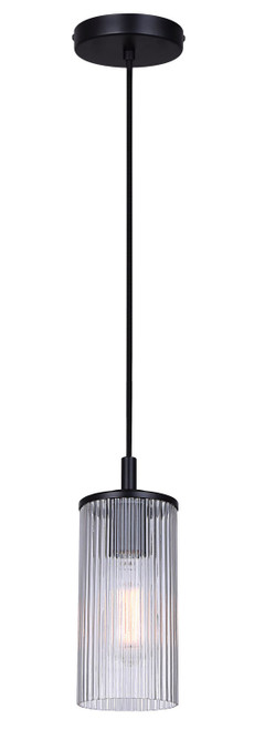 Canarm - IPL1165A01BK-CR - One Light Pendant - Kinslea - Matte Black
