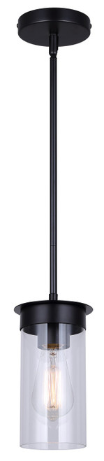 Canarm - IPL1205A01BK - One Light Pendant - Benson - Matte Black