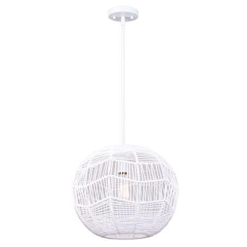 Canarm - IPL2036B01WH - One Light Pendant - Leona - Matte White