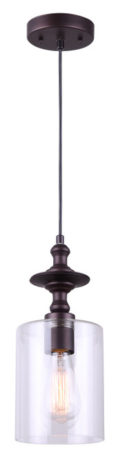 Canarm - IPL276B01ORB - One Light Pendant - York - Oil Rubbed Bronze