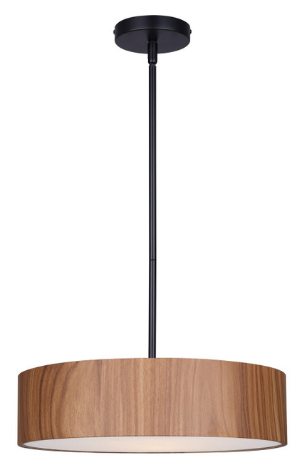 Canarm - IPL318A03BKW16 - Three Light Pendant - Dexter - Matte Black