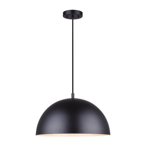 Canarm - IPL734B01BK - One Light Pendant - Sadie - Matte Black