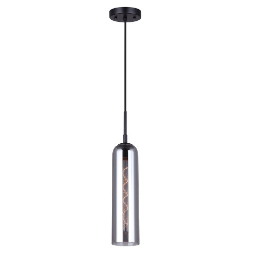 Canarm - IPL740B01BK - One Light Pendant - Eloise - Matte Black