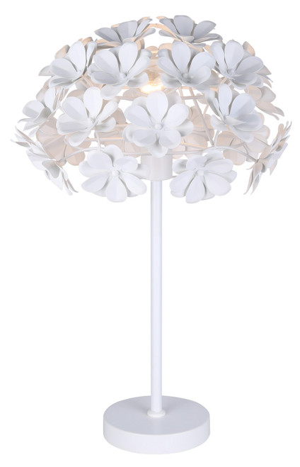 Canarm - ITL2022B23WH - One Light Table Lamp - Cassia - White