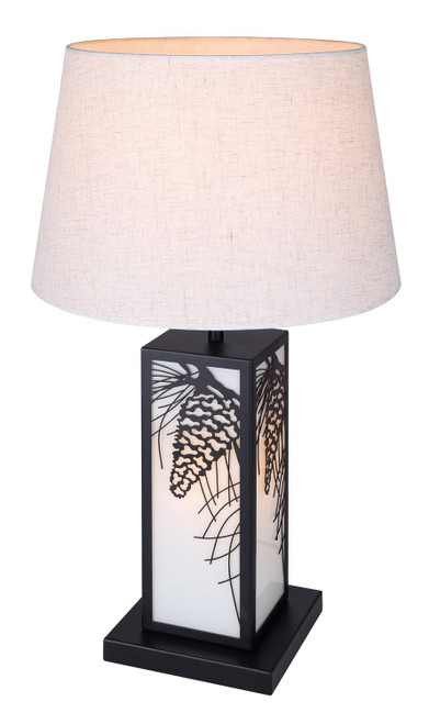 Canarm - ITL2138B26BK - Two Light Table Lamp - Coy - Matte Black