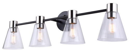 Canarm - IVL1127A04BKN - Four Light Vanity - Davina - Matte Black