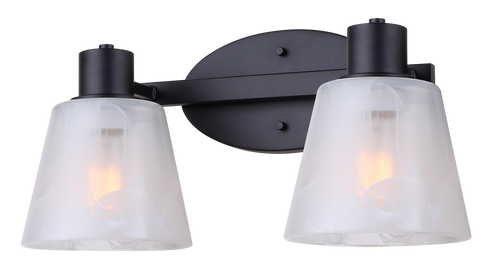Canarm - IVL1151A02BK - Two Light Vanity - Luelle - Black