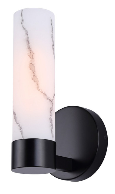 Canarm - IVL1153A01BK - One Light Wall Sconce - Kristella - Black