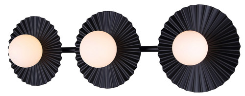 Canarm - IVL1210A03BK9 - Three Light Vanity - Payton - Matte Black