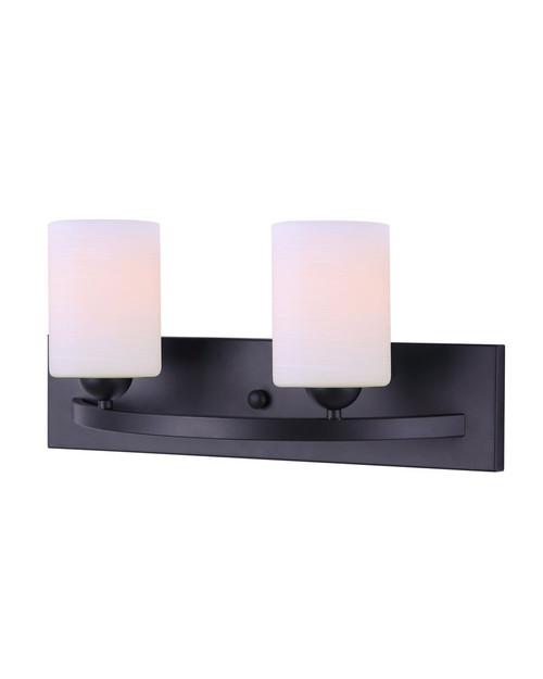 Canarm - IVL370A02BK - Two Light Vanity - Hampton - Black