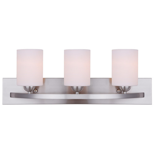 Canarm - IVL370A03BPT - Three Light Vanity - Hampton - Brushed Pewter