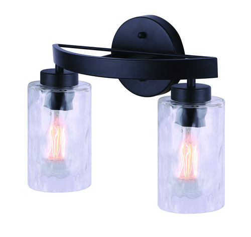 Canarm - IVL754A02BK - Two Light Vanity - Newport - Black