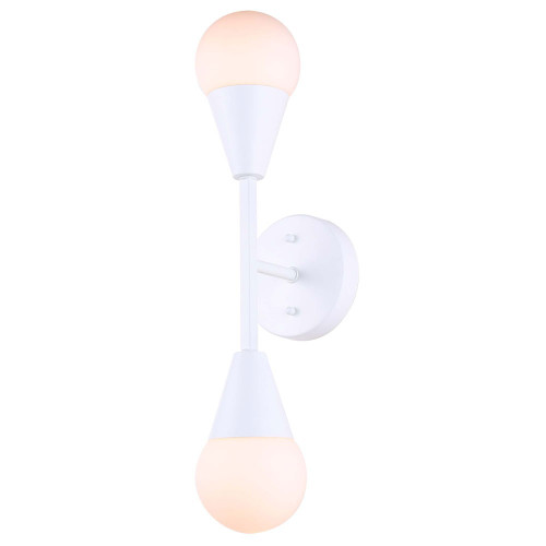 Canarm - IWF1125A02WH9 - Two Light Wall Sconce - Arlowe - Matte White