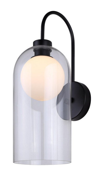 Canarm - IWF1142A01BK - One Light Wall Sconce - Pelia - Black