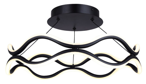 Canarm - LSF280A17BK - LED Semi Flush Mount - Castra - Black