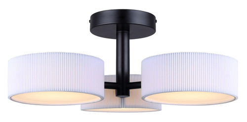 Canarm - LSF288A03BK - LED Semi Flush Mount - Carmynn - Black