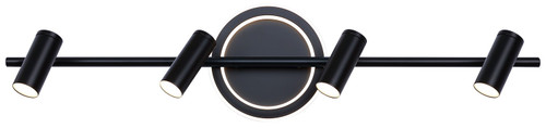 Canarm - LT314A04BK - Four Light Track/Wall Light - Denver - Black