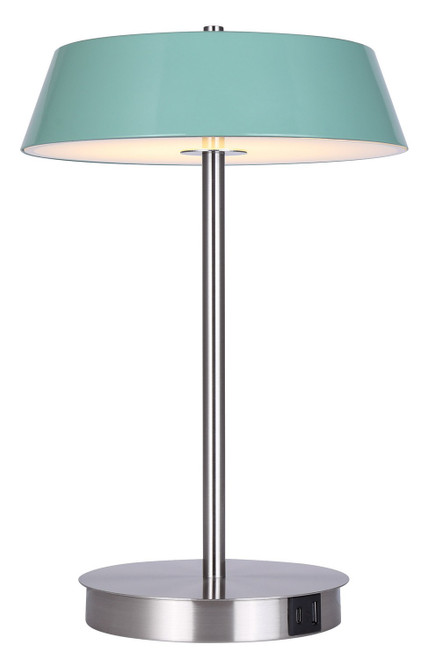 Canarm - LTL263A14GRN - LED Table Lamp - Jessa - Brushed Nickel
