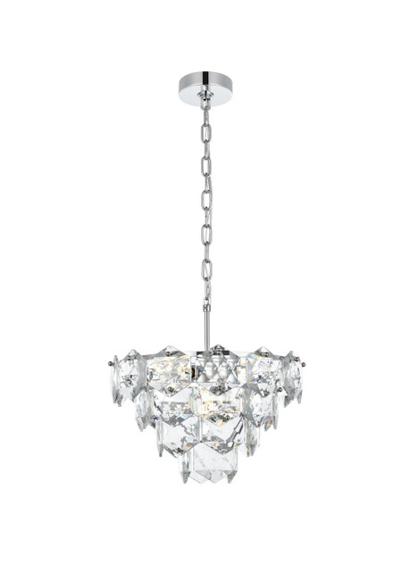 Elegant Lighting - 1050D16C - Six Light Chandelier - Adaline - Chrome and Clear