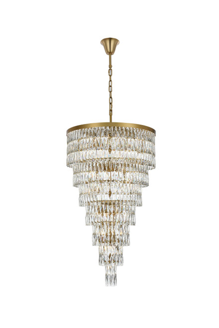 Elegant Lighting - 1060SR32SG - 41 Light Chandelier - Josephine - Satin Gold and Clear